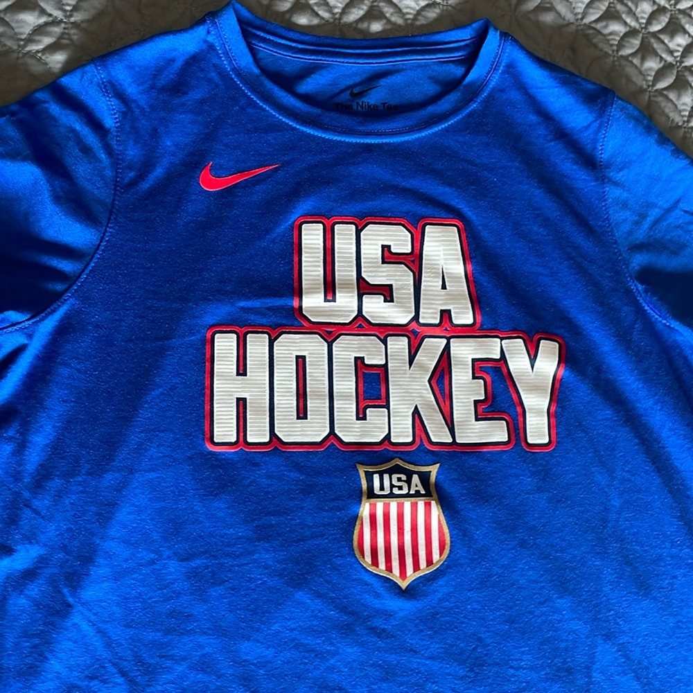 Youth Nike USA Hockey dri for t shirt XL